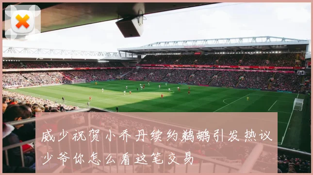 威少祝贺小乔丹续约鹈鹕引发热议少爷你怎么看这笔交易